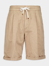 Brunello Cucinelli Twisted Linen Bermuda Shorts