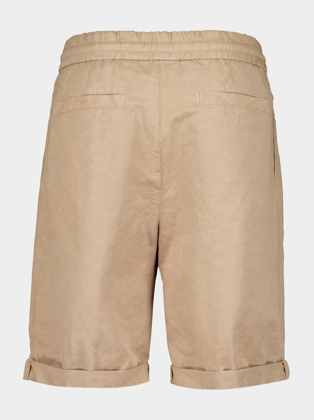 Twisted Linen Bermuda Shorts