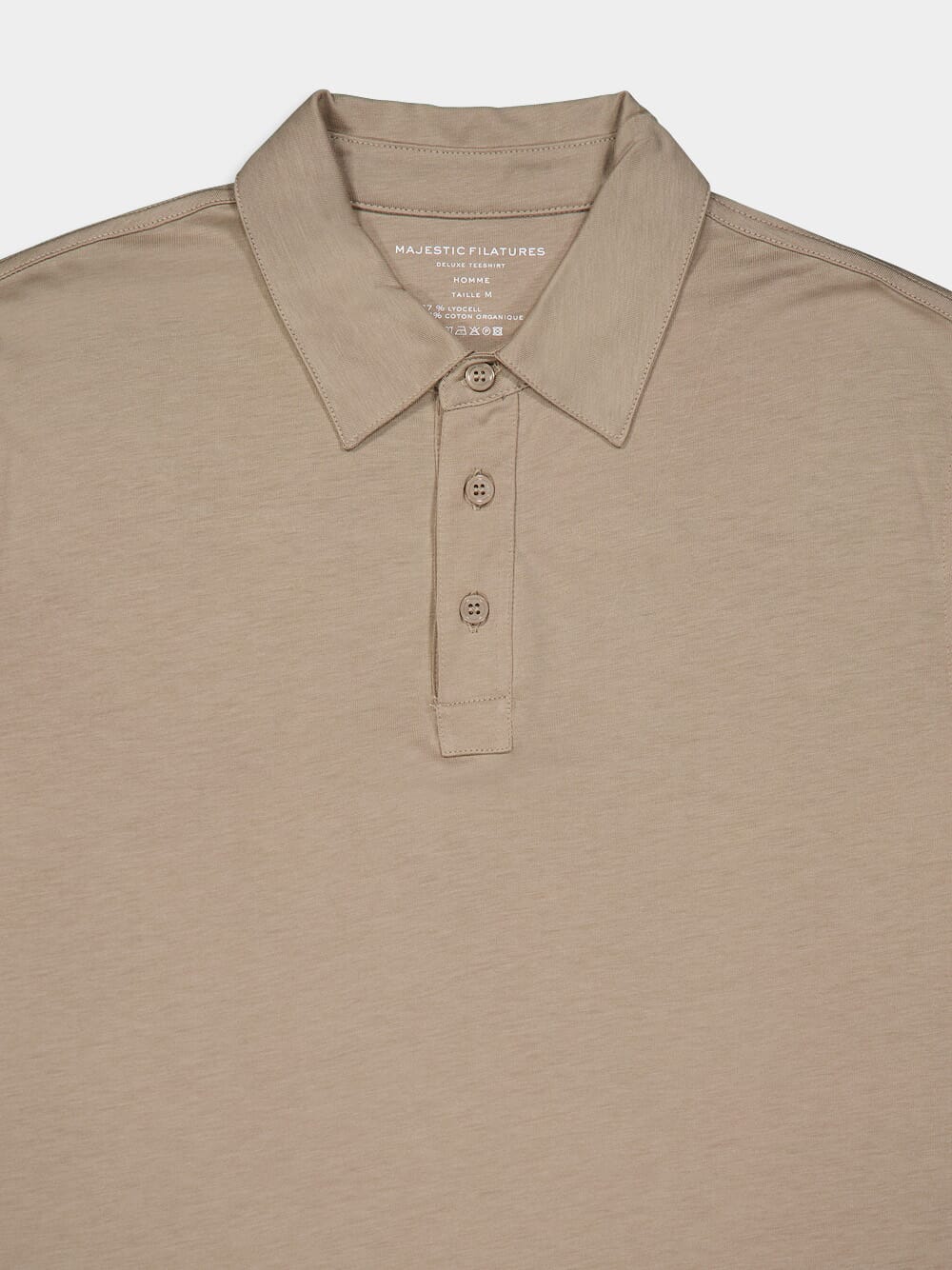 Desert Lyocell Organic Cotton Short-Sleeved Polo Shirt