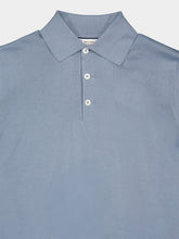 Brunello Cucinelli Light Blue Cotton Polo Shirt