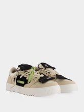 Off-White Dark Grey and Oat Low Top 3.0 Sneakers