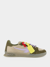 Off-White Brown and Lavender End Of Play Sneakers