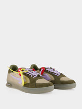 Off-White Brown and Lavender End Of Play Sneakers