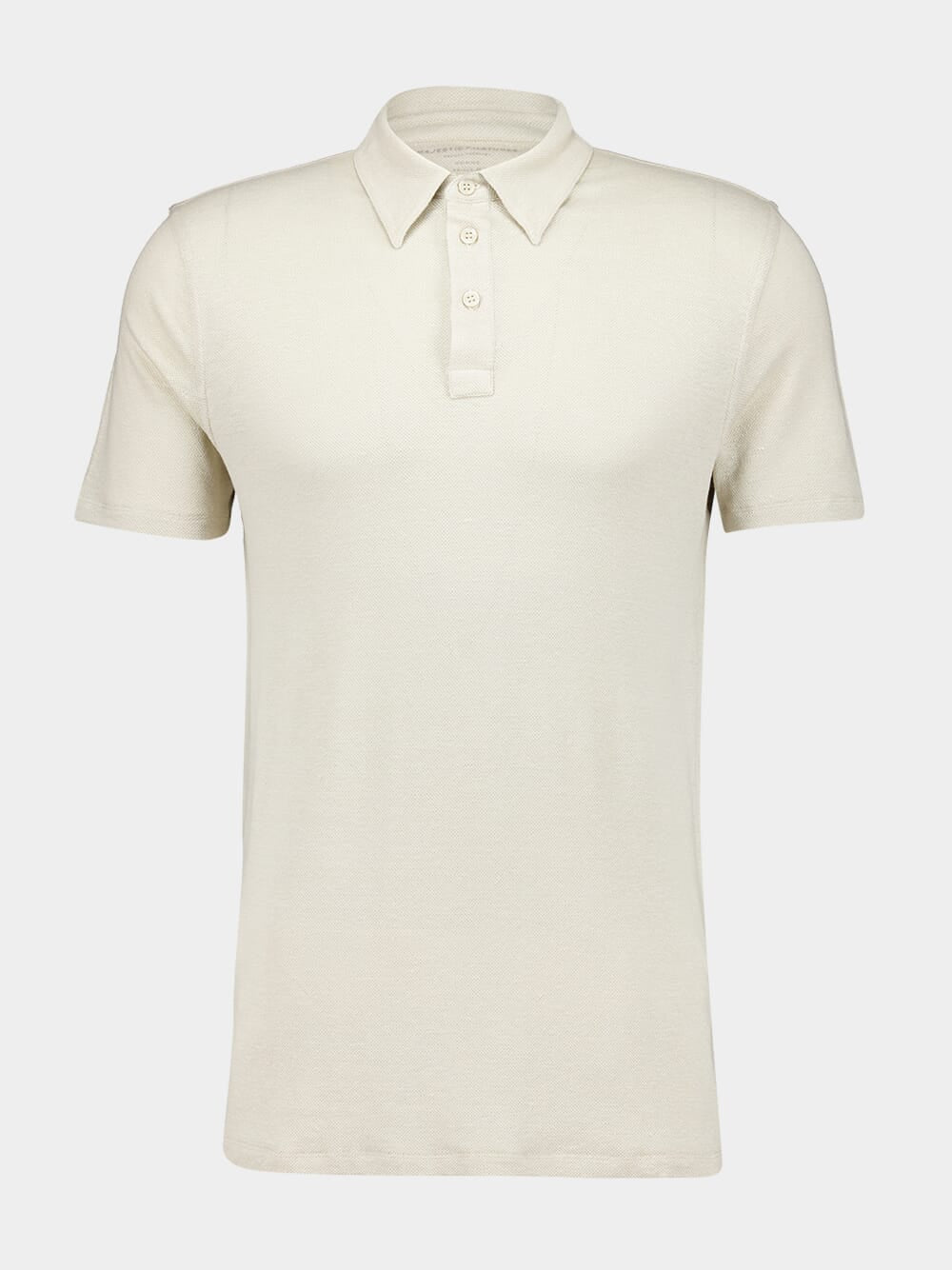 Pearl Linen Stretch Short-Sleeved Polo Shirt