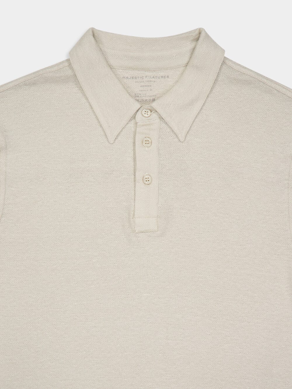 Pearl Linen Stretch Short-Sleeved Polo Shirt