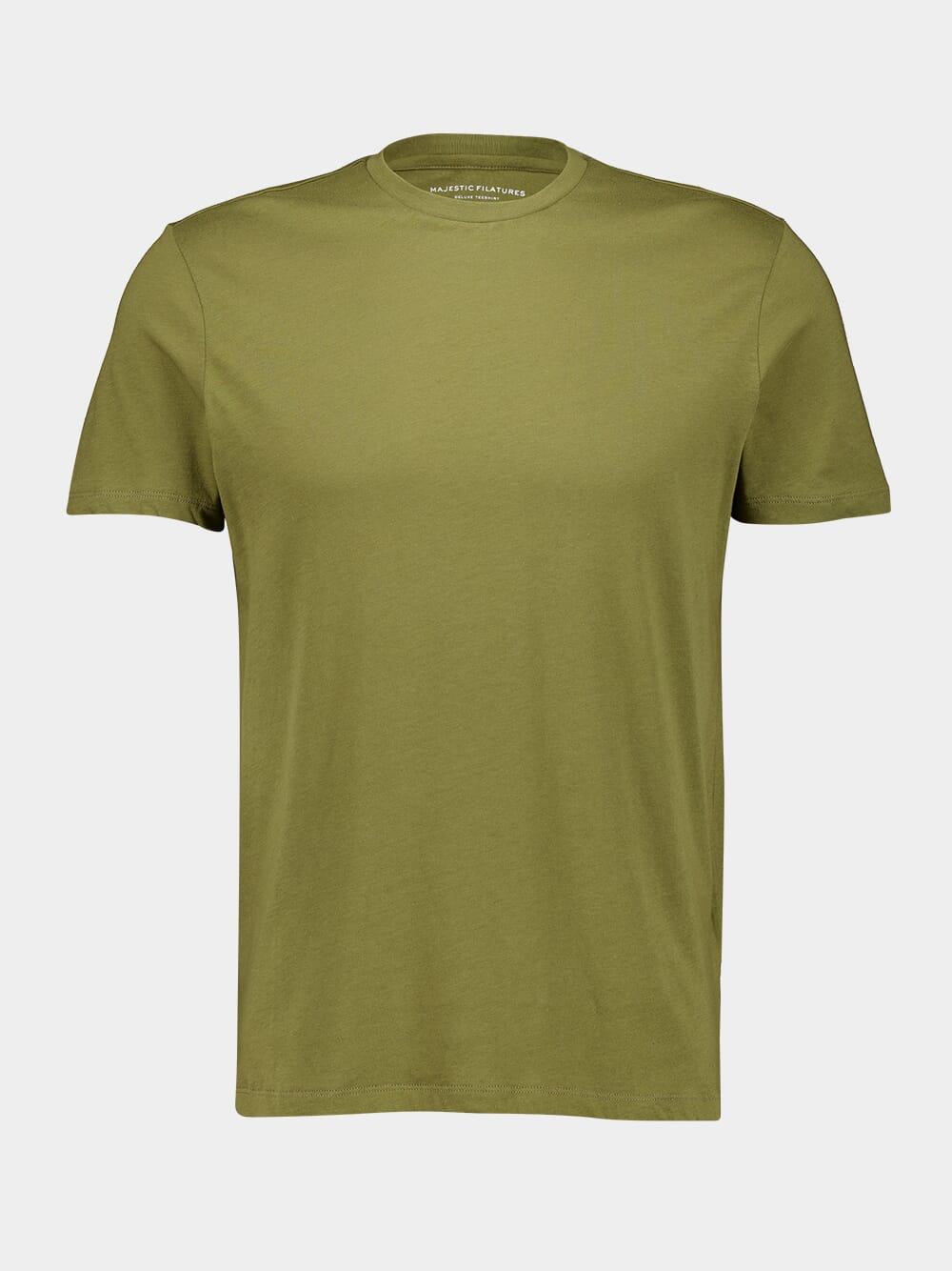 Olive Green Organic Cotton Silk Touch Short-Sleeved T-Shirt