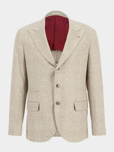 Brunello Cucinelli Brown Silk Wool and Cashmere Flecked Suit