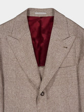 Brunello Cucinelli Brown Silk Wool and Cashmere Flecked Suit