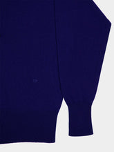 Tom Ford Bright Navy Long Sleeve Cashmere Polo