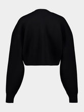 Tom Ford Black Sculptural Double-Face Wool Cashmere Sweatshirt