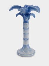 Les Ottomans Art de la Table Medium Blue Candle Holder