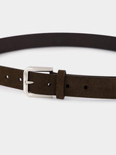 Brunello Cucinelli Rust Brown Suede Leather Belt
