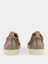 Santoni Beige Suede Calf Leather Sneakers