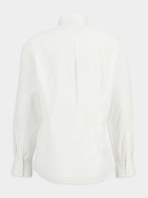 Brunello Cucinelli White Cotton Twill Slim Shirt