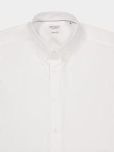 Brunello Cucinelli White Cotton Twill Slim Shirt