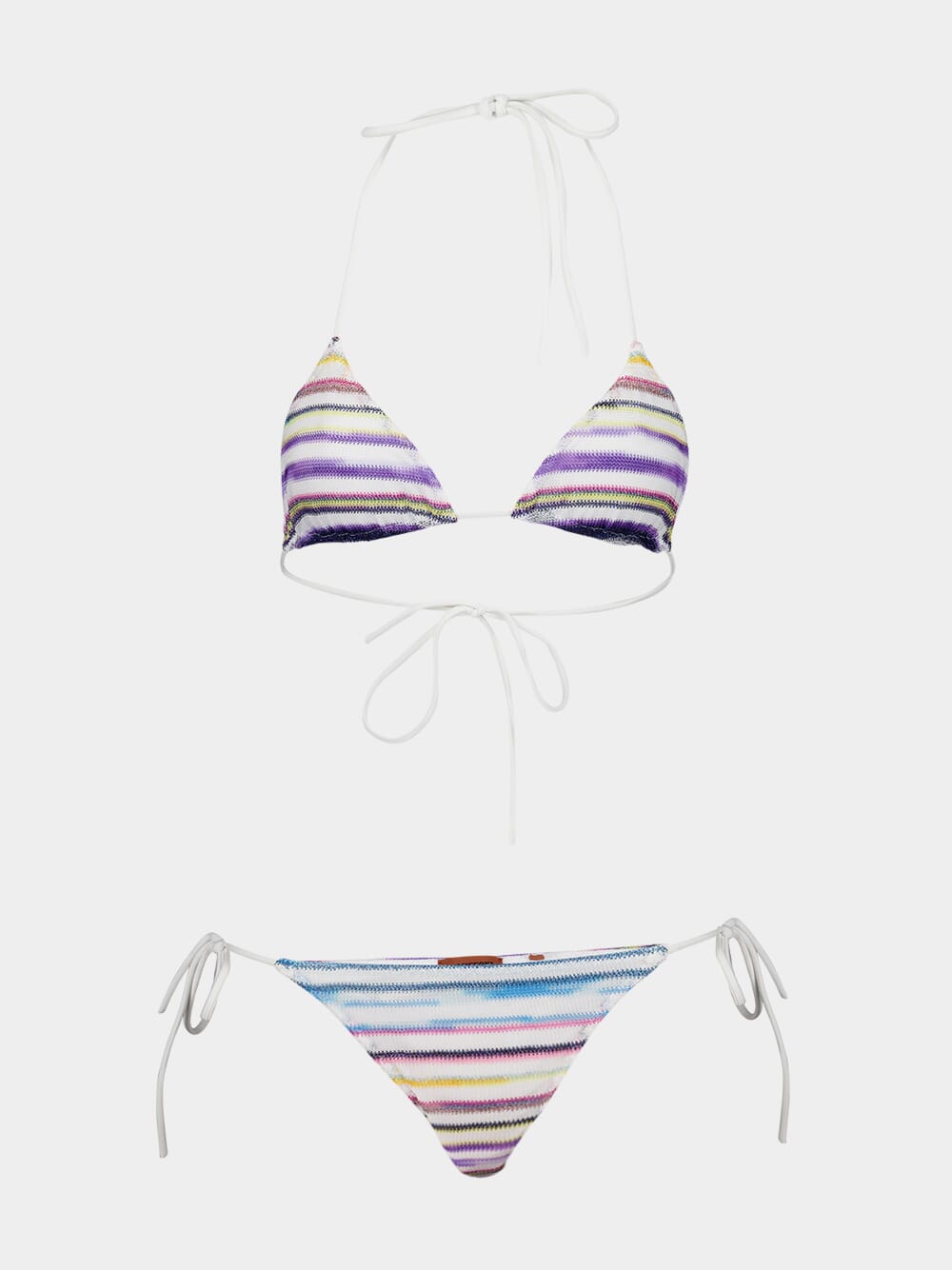 Zig-Zag Woven Triangle Bikini Set