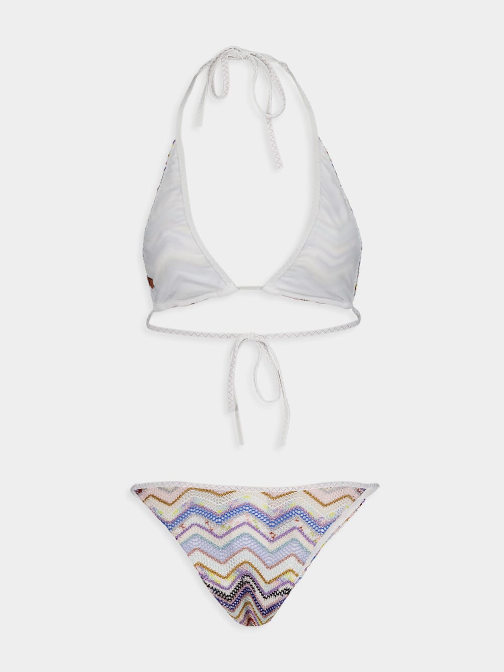 Zigzag Crochet Bikini Set