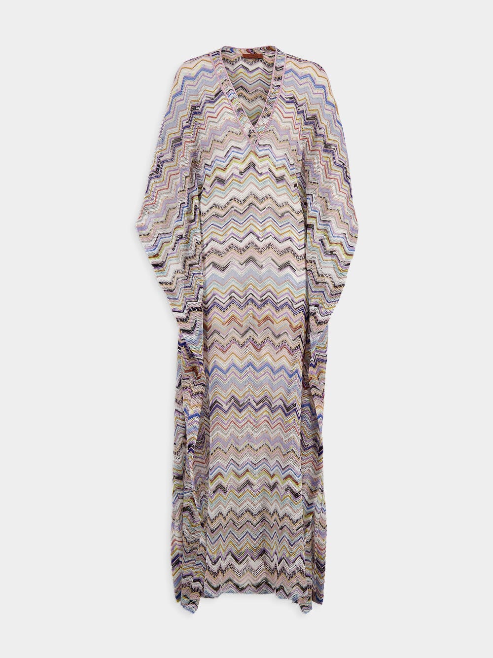 Zigzag Woven V-Neck Kaftan