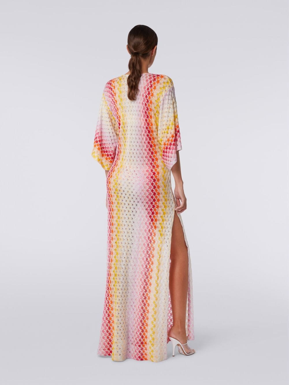 Lurex Lace-Effect Kaftan