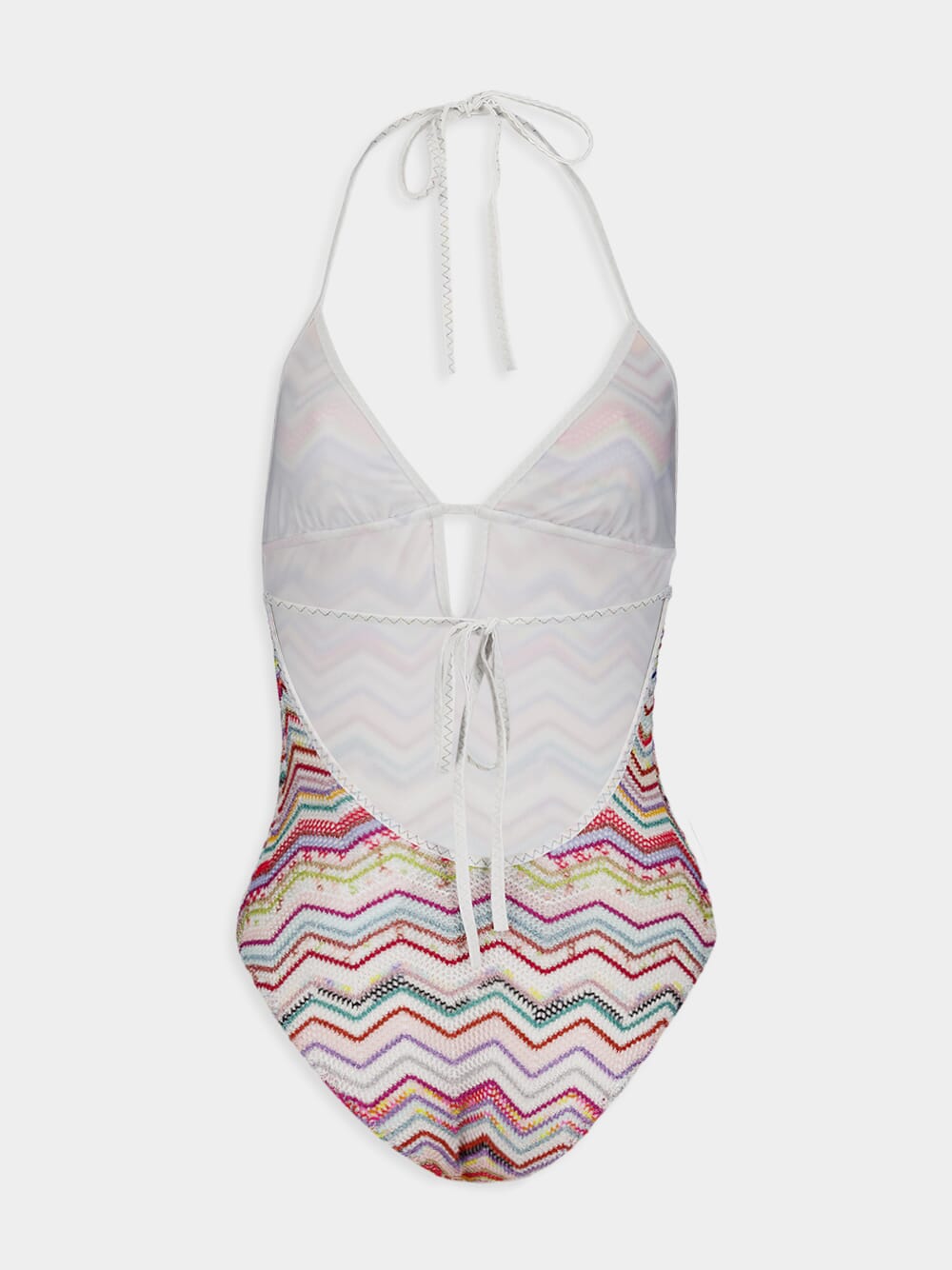 Lurex Zigzag Crochet Swimsuit