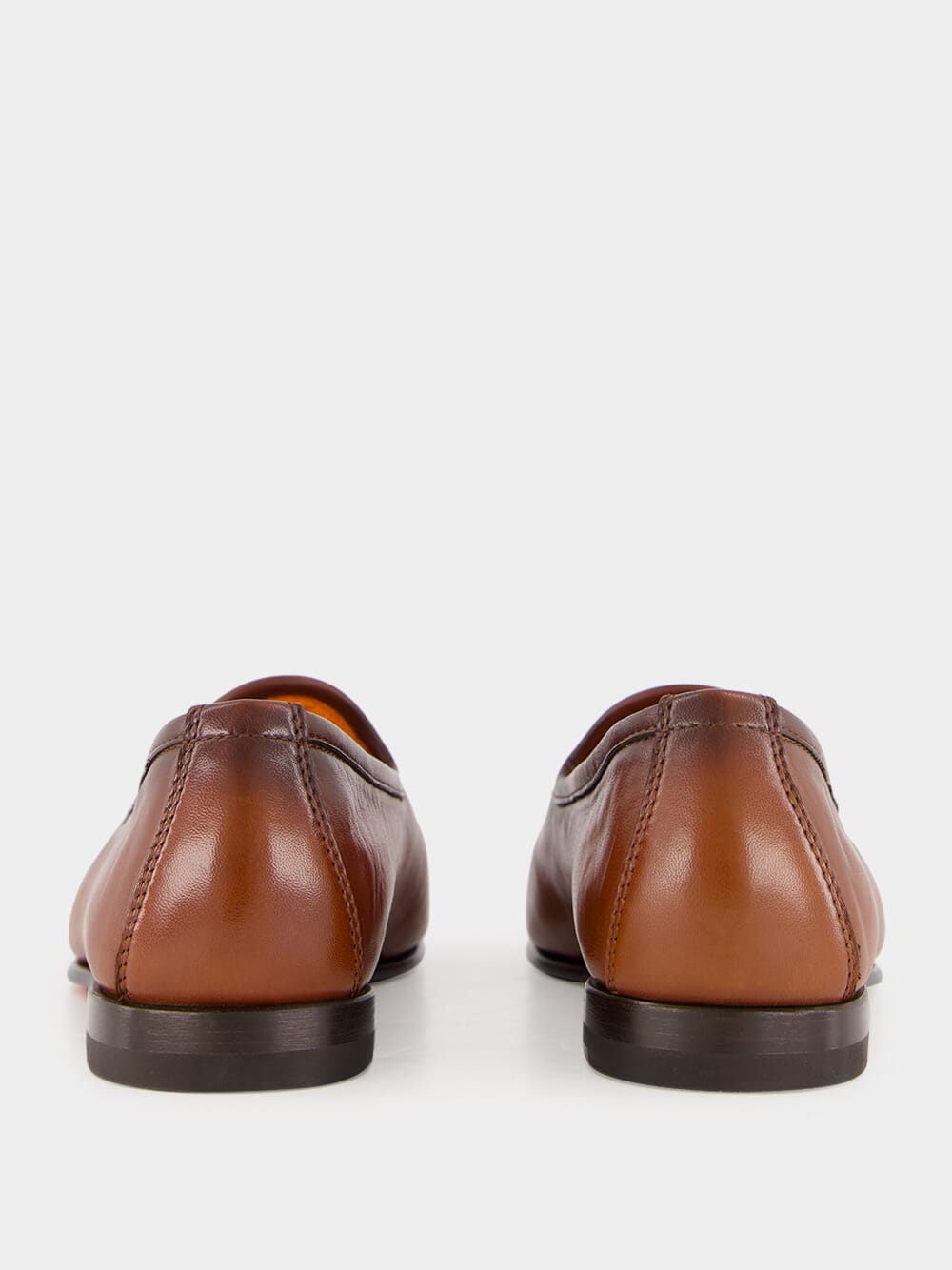 Brown Leather Loafer with Tassel