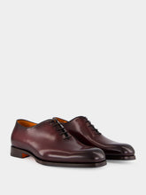 Santoni Red Calfskin Brando Oxford Shoes