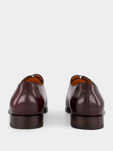 Santoni Red Calfskin Brando Oxford Shoes