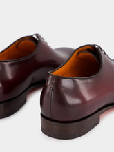 Santoni Red Calfskin Brando Oxford Shoes