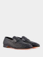 Santoni Gwendal Woven Loafers