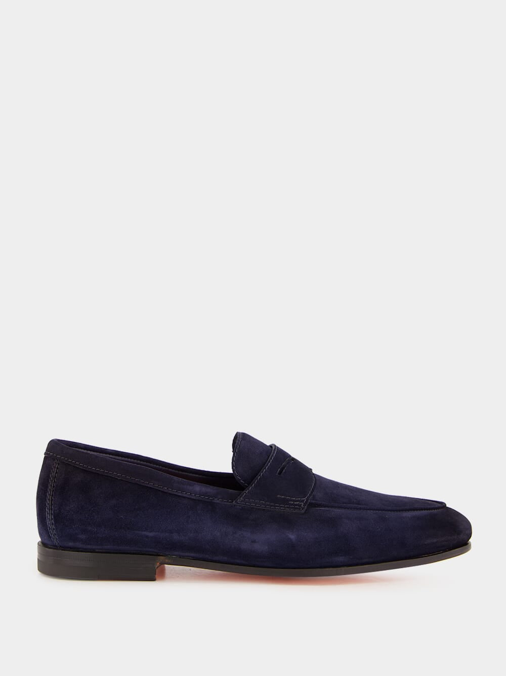 Blue Suede Penny Carlos Loafers