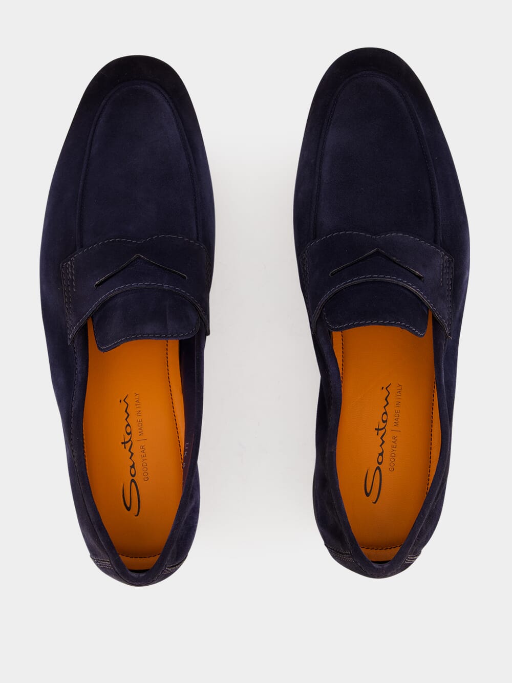 Blue Suede Penny Carlos Loafers