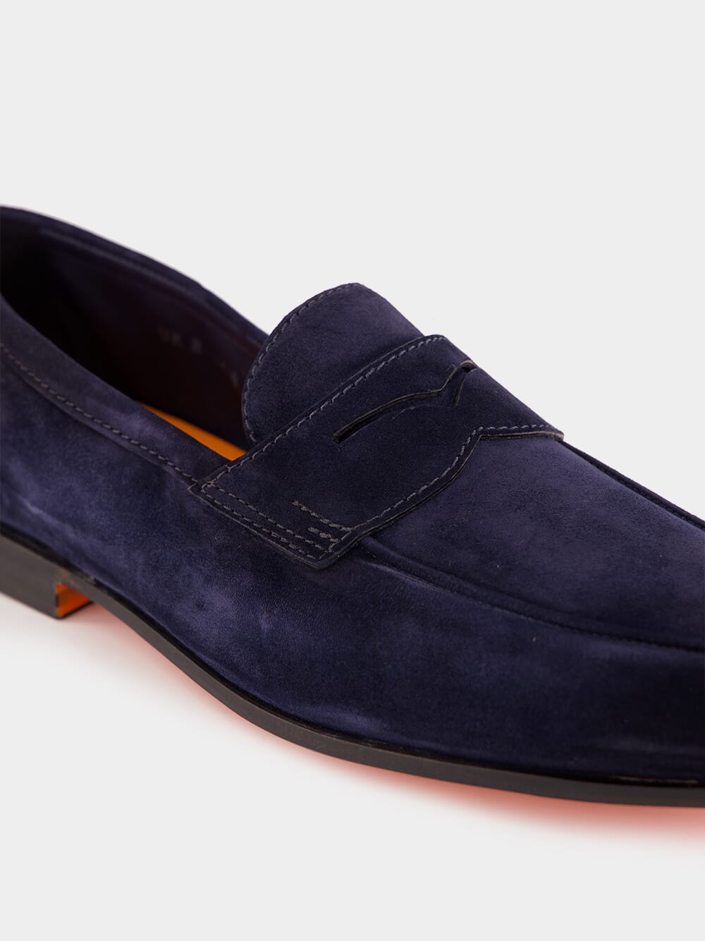 Blue Suede Penny Carlos Loafers