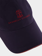 Brunello Cucinelli Navy Blue Baseball Cap