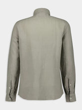 Brunello Cucinelli Sage Linen-Cotton Shirt