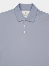 Brunello Cucinelli Medium Blue Cotton Polo Shirt
