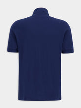 Brunello Cucinelli Blue Cotton Piqué Polo Shirt