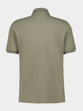 Brunello Cucinelli Khaki Cotton Piqué Logo Polo Shirt