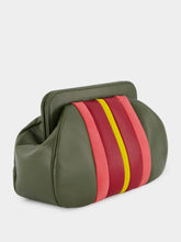 Paula Medine Duffel Bag Leather and Suede Clutch