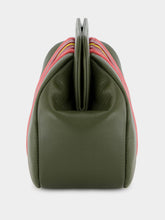 Paula Medine Duffel Bag Leather and Suede Clutch