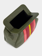 Paula Medine Duffel Bag Leather and Suede Clutch