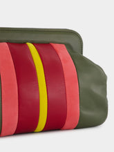 Paula Medine Duffel Bag Leather and Suede Clutch