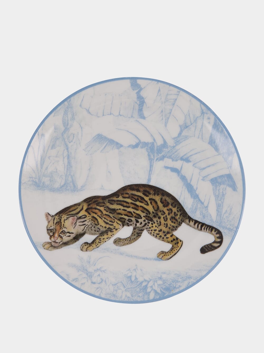 La Menagerie Ottomane Leopard dessert plate