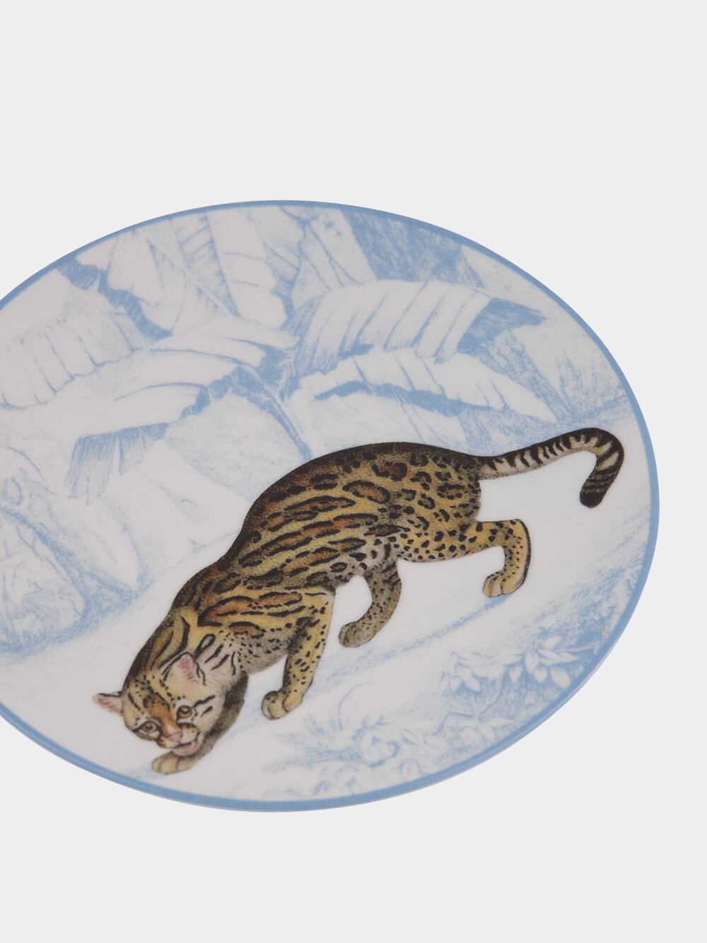 La Menagerie Ottomane Leopard dessert plate