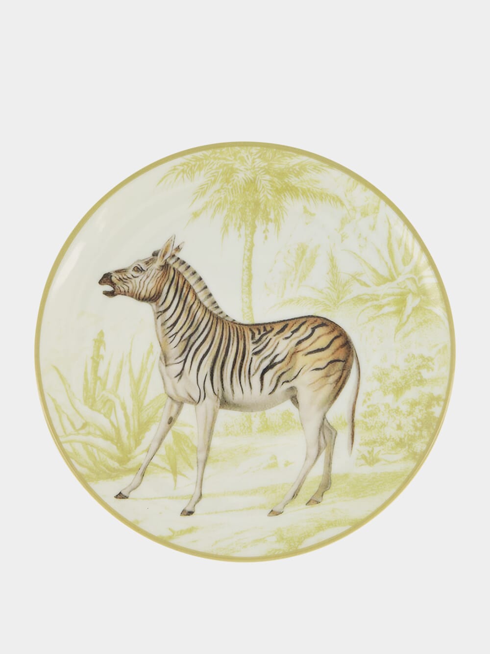 La Menagerie Ottomane Zebra dessert plate