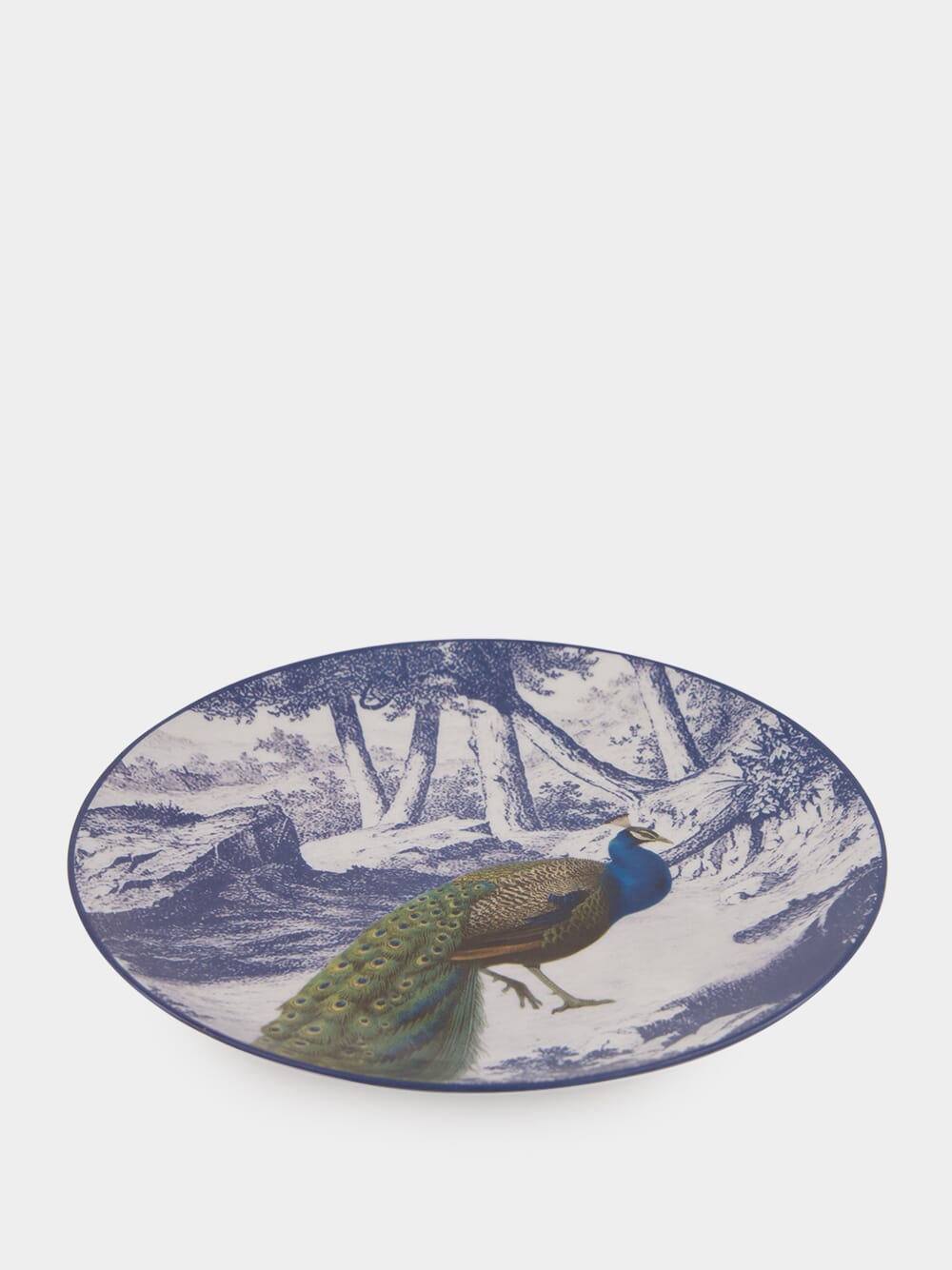 La Menagerie Ottomane Peacock dessert plate