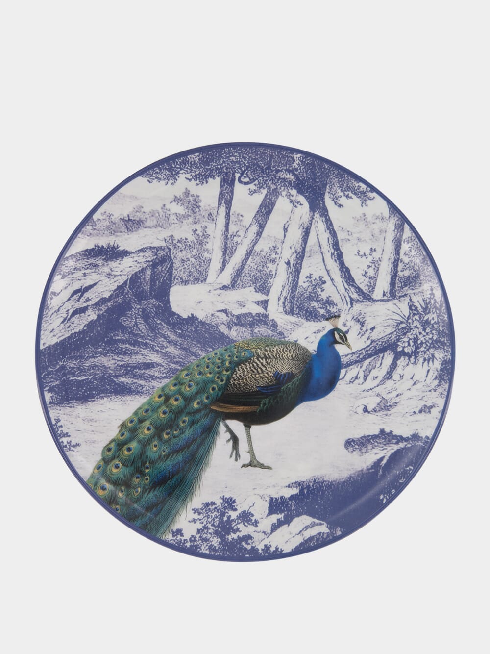 La Menagerie Ottomane Peacock dinner plate