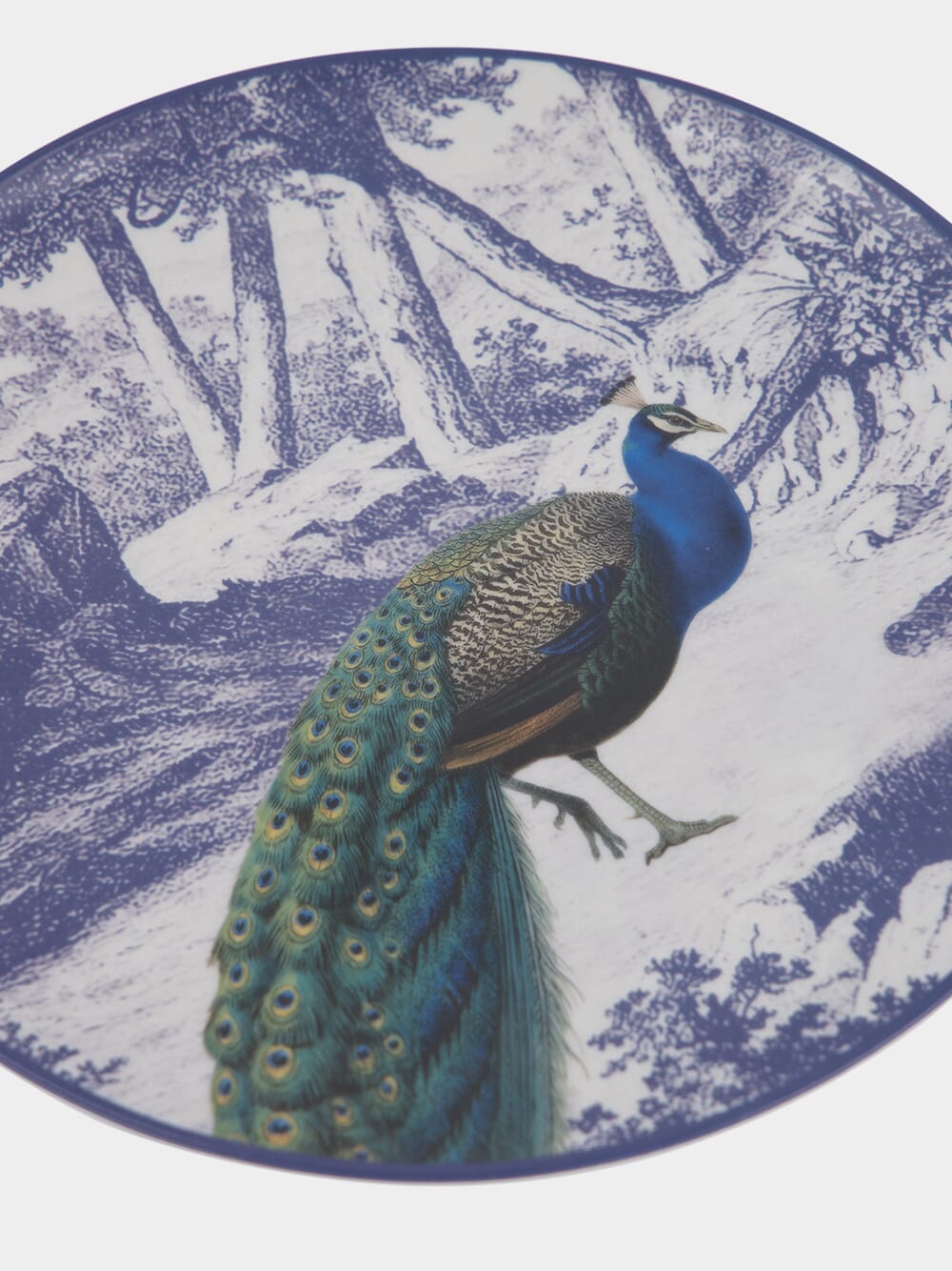 La Menagerie Ottomane Peacock dinner plate