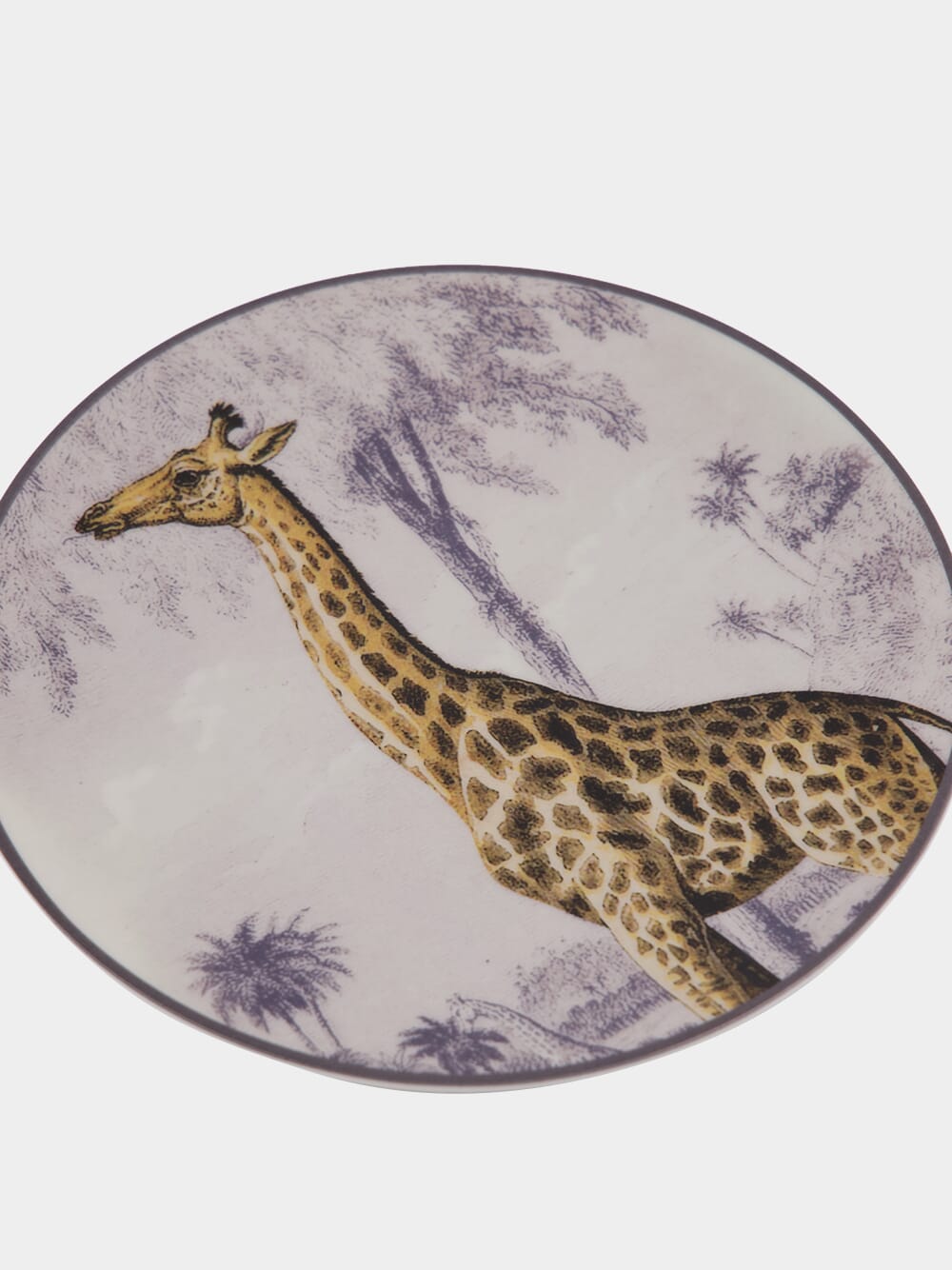 La Menagerie Ottomane Giraffe dessert plate