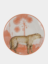 Les Ottomans La Menagerie Ottomane Leopard Dessert plate