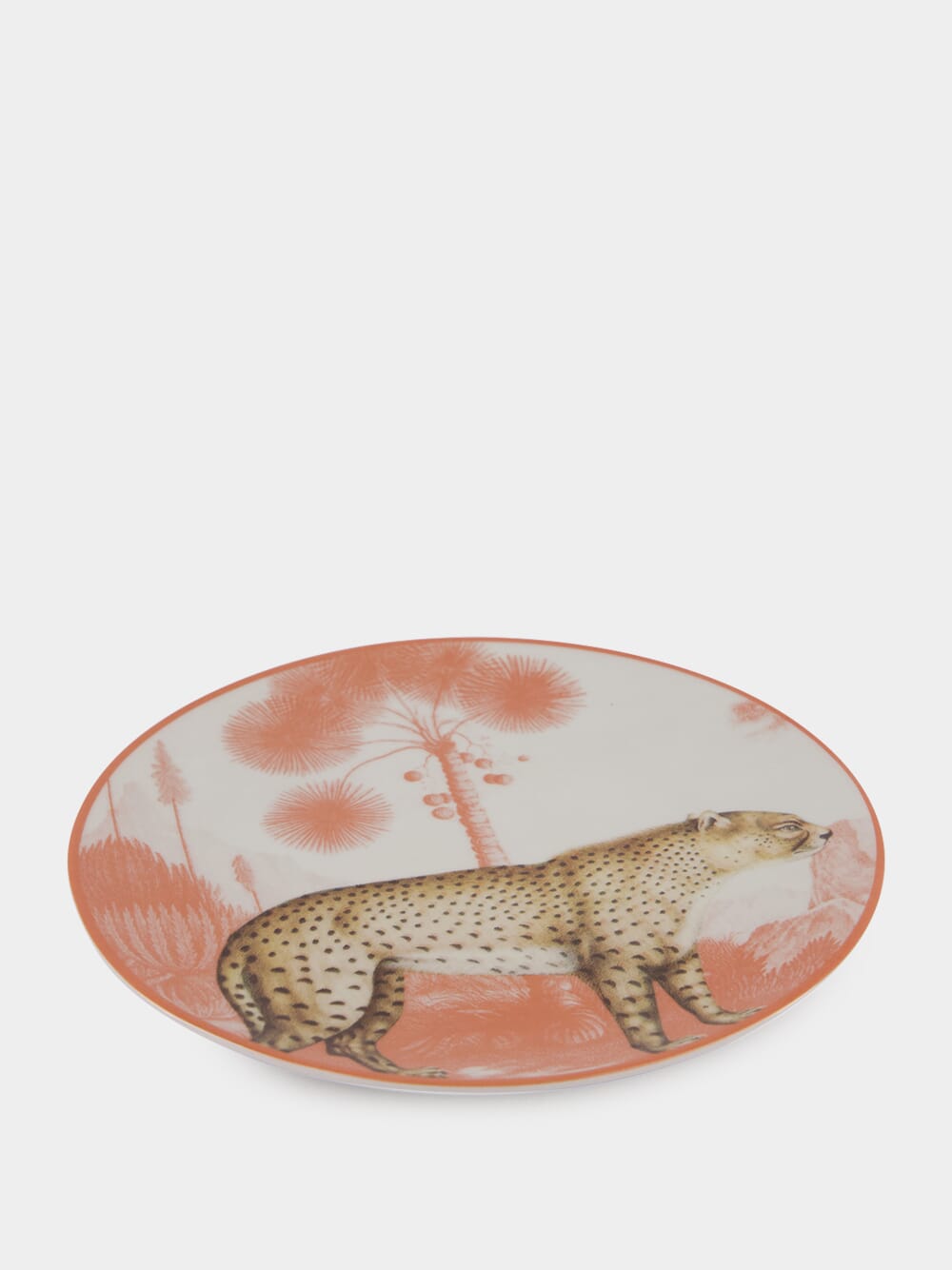 La Menagerie Ottomane Leopard Dessert plate